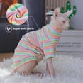thumbnail image 4 of UOSIA Cat Clothes, Stretchy Cat Shirt, Cat Sweater with Sleeves, Sphynx Cat Clothes, 4 of 6