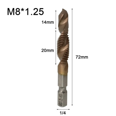 

Cobalt Tapping Drilling Integrated Composite Tap Tools For Mechanic Three-In-