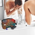 thumbnail image 5 of Goofa Mandala Colorful Printed Toiletry Bag with Handle,Large Capacity Travel Makeup Cosmetic Bag for Women, Carry on Airport Airline Compliant Bag, 5 of 9
