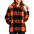 thumbnail image 2 of Yotami Womens Fall Winter Plaid Coat Jackets with Zipper Lightweight Outerwear Size S-XXL, 2 of 2