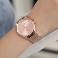 thumbnail image 3 of Reloj de mujer Reloj de malla creativa de oro rosa de lujo, 3 of 4