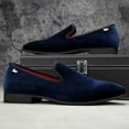 thumbnail image 4 of Mens Loafers Shoes Casual Dress Loafer Slip On Driving Shoes, Blue/15, 13 US, 4 of 5