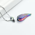 thumbnail image 4 of Angel Wing Cremation Urn Necklace Angel Wings Urn Pendant Memorial Remains Ashes Keepsake Urn Jewelry, 4 of 7