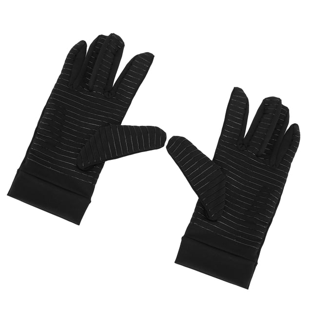 Guantes para artritis para hombres, guantes para artritis, guantes de compresión de dedos completos, guantes de compresión de cobre, rendimiento potente