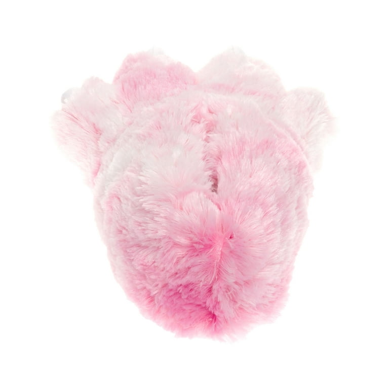Sodavand Hvor biograf Wishpets Grizzly Pink Bear Animal Furry Fuzzy Soft Paw Claw Slippers Shoe -  Walmart.com