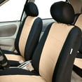 thumbnail image 6 of FH Group Universal Auto Seat Covers Neoprene Beige w/ Gray Floor Mats, 6 of 9