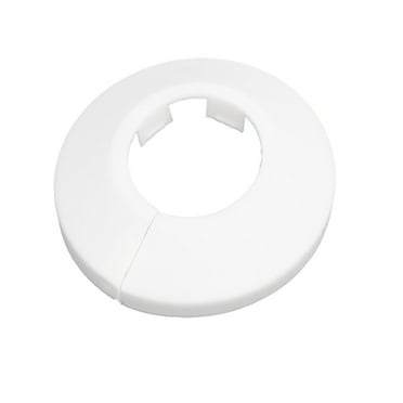 Unique Bargains 25mm Plastic Wall Flange Radiator Water Pipe Cover White