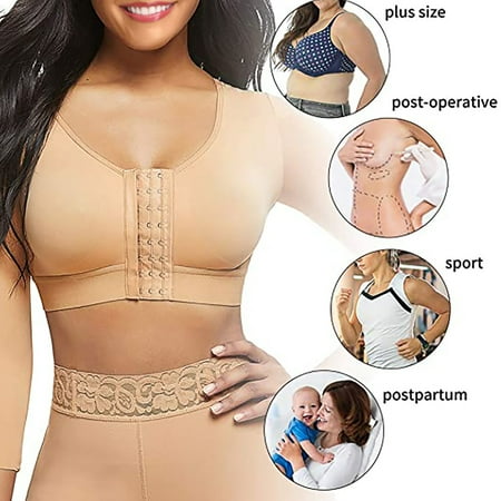 

Winter Savings Clearance! Ruziyoog Womens Bras Push up Workout Sports Bras Yoga Bras Lingerie Plus Size Bralette Without Steel Ring Khaki XXXXL