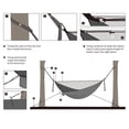 thumbnail image 4 of Hamaca para acampar con mosquitera/mosquitera, correas para árboles de hamaca, mosquetones, cuerda, cordón elástico, montaje, hamaca portátil de Negro DYNWAVEMX Hamaca con red, 4 of 8