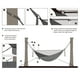 thumbnail image 4 of Hamaca para acampar con mosquitera/mosquitera, correas para árboles de hamaca, mosquetones, cuerda, cordón elástico, montaje, hamaca portátil de Negro DYNWAVEMX Hamaca con red, 4 of 8