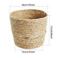 thumbnail image 3 of Flower Pot, Planter Basket With Plastic Liner Woven Storage Basket, Indoor And Outdoor Plant Flowerpot Baskets, Boho Decorative Plant Basket Plant Containers, 3 of 9