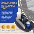 thumbnail image 4 of SereneLife Adjustable Zero-Gravity Chair Gray Black, 4 of 8
