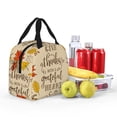 thumbnail image 4 of Yiaed Thanksgiving With A Grateful Heart Print Insulated Lunch Bag Reusable Cute Tote Lunch Box, Leakproof Cooler Lunch Bags for Work Office Travel School Picnic, 4 of 5