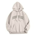 thumbnail image 3 of XINXIAOO Hoodies Sweatshirt for Women Long Sleeve Hoodie Women's Hoodies Pullover Oversized Hoodies for Women Beige Hoodie Y2k Fall Clothing College Wear, 3 of 3
