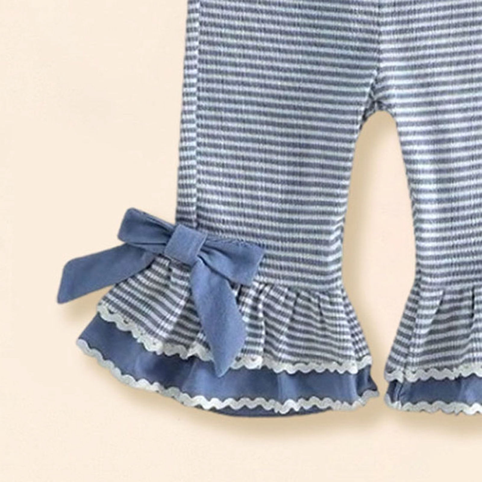 Faraee Toddler Baby 4th of July Girl Clothes Cute Sleeveless Romper Stripeds Spaghetti Strap Jumpsuit Summer Bell Bottom Outfit 6 12 18 24 Months 2T 3T 4T 5T Dark Blue