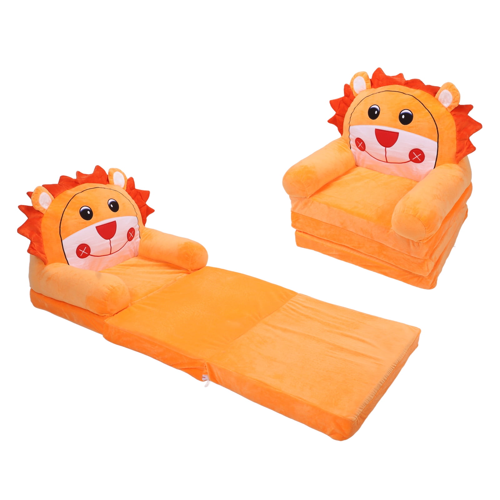 2 In 1 Kids Toddler Couch Fold Out Plush Kids Chair Personalized Baby Couch Flip Open For Boys Mini Couch Baby Sofa Bed Chair For Toddlers Walmart