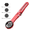 Red, variant on Mosiee Adjustable Bicycle Computer Mount: Enhance Your Ride with Precision Titanium Color