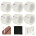 Quqiuxian 6 Rolls Medical Tape Pressure Sensitive Skin Tape Clear
