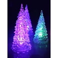 thumbnail image 2 of POINTERTECK Lighted Christmas Tree  Colorful LED Acrylic Night Light Christmas Decorations Table Top Christmas Trees Holiday Decorations Light Up Glitter Tabletop Figurine, 2 of 10