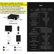 Topping DX1 mini amplifier,headphone amplifier 3.5mm,Plug and play, USB charging,Silver