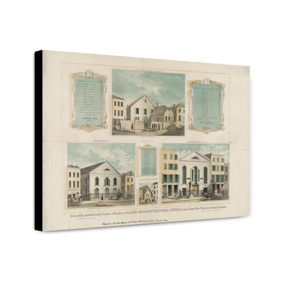Canvas Print: Respectfully Inscribed To The Trustees & Members Of The First