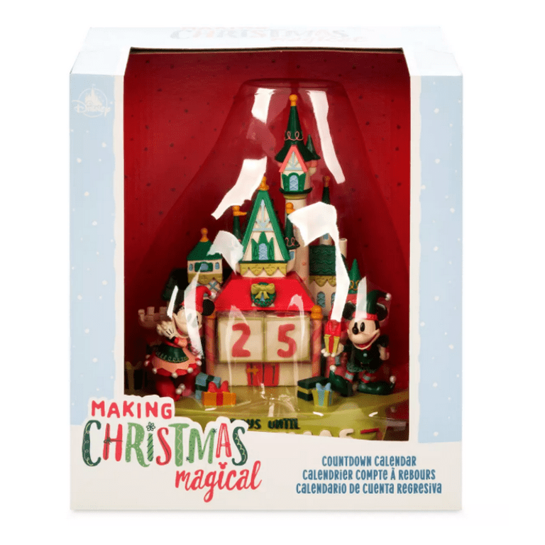 Disney Parks Mickey Minnie Holiday Castle Countdown Calendar