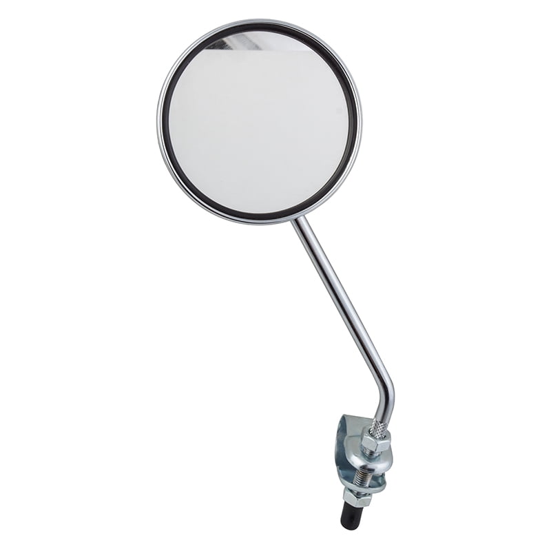 New Bicycle Chrome Round Bicycle Mirror with White Reflector 3" With Hardware 