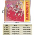 thumbnail image 2 of Kansas City Flannel Throw Blanket ，Football Style Pride Paint Travel Blanket Gifts for Men Women Boy Decor Sofa Bed 60"x80", 2 of 6
