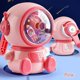 thumbnail image 2 of Afilador de lápices de mano 3. ° engranaje ajustable lindo astronauta mecánico escolar suministros de oficina para estudiantes papelería, rosa Afortunado Sencillez, 2 of 5