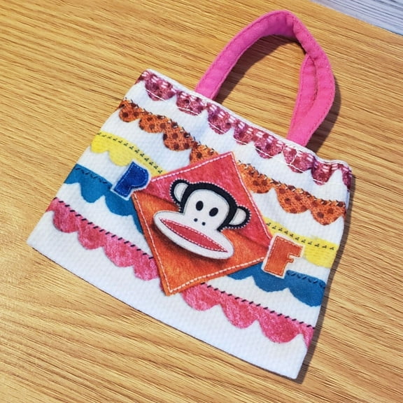 2014 Rare Paul Frank Girl's Cloth Pouch Bag Purse McDonald's Creata Promo M1