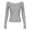 Grey, variant on T Shirts for Women Summer Loose Fit Basic Casual Tees Long Sleeve Boat Neck Striped Print Vacation Tops