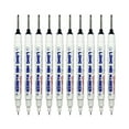 thumbnail image 1 of yuksok 10 Pcs Marqueurs à Trous Profonds Stylo Traceur à Long Nez pour Menuiserie Noir, 1 of 9