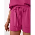 thumbnail image 6 of 2 Piece Sets for Women Casual Summer Rose Red L, 6 of 8