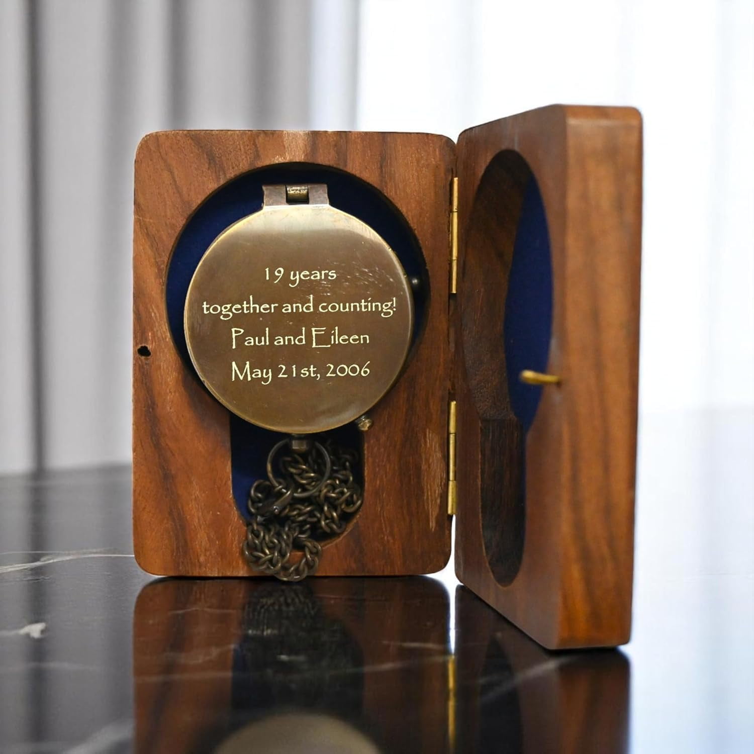 Personalized Handmade Vintage Nautical Brass Compass - Antique Custom Engraved Inspirational Unique Luxury Gift For Graduation, Baptism, First Communion, Anniversary, Retirement