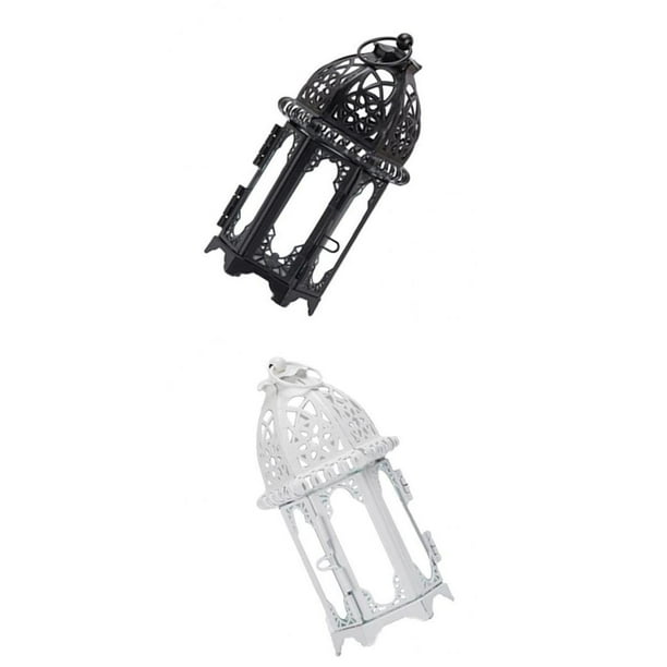 2 Uds., candeliere de lámpara de de Hierro Forjado, Linterna Colgante para Patio, Interior, Al ,