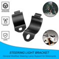 thumbnail image 4 of Universal Motorcycle Turn Signals Light Clamps Mount Bracket For Front Fork, 4 of 8