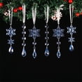 thumbnail image 3 of Juego de Adornos Colgantes de Carámbanos de Copos de Nieve Navideños de Acrílico Transparente | 10 Piezas de Adornos de Carámbanos de Copos de Nieve para Árbol | Recuerdos para Fiestas de Invierno, 3 of 7