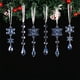 thumbnail image 3 of Colgante De Carámbano Transparente Juego de 10 adornos colgantes de copos de nieve navideños de acrílico transparente, 5 estilos para decorar el árbol JASKFLY, 3 of 9