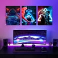 thumbnail image 4 of Framed Game Room Decorative Wall Hieng Video Game Theme Canvas Neon Poster Print Picture Children Youth Hieng Player Print Boys Decorative Room Boys Bedroom Residence, 4 of 6
