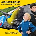 thumbnail image 6 of Qaba 24V Electric Go Kart with Dual 150W Motors, Adjustable Seat & 11.2MPH High Speed, Slow Start, 5-Point Harness, for 6-12 Years, Blue, 6 of 9