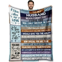 Gifts for Husband, Husband Birthday Gift, Best Husband, Husband Gifts from Wife, Husband Gifts for Him, Husband Gifts for Wedding Anniversary Valentines Day Christmas 50"x60"