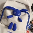 thumbnail image 3 of Cute Kawaii Bunny Decor Backpack - Large Capacity Preppy School Bag for Women's Travel & Everyday Use, 3 of 5