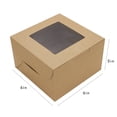 thumbnail image 1 of Caja de pastelería, embalaje para postres, tartas, cartón blanco, caja de cartón Kraft, 1 of 5