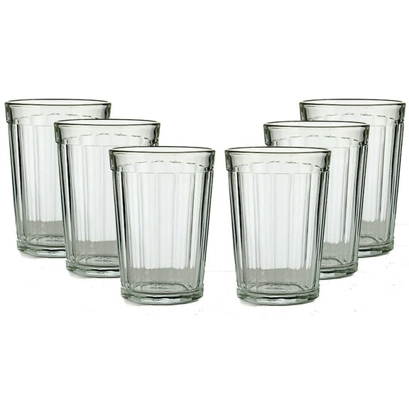 Hot Tea Drinking Paneled Glass Granyoniy 200 ml for Hot/Cold Liquids - Set of 6