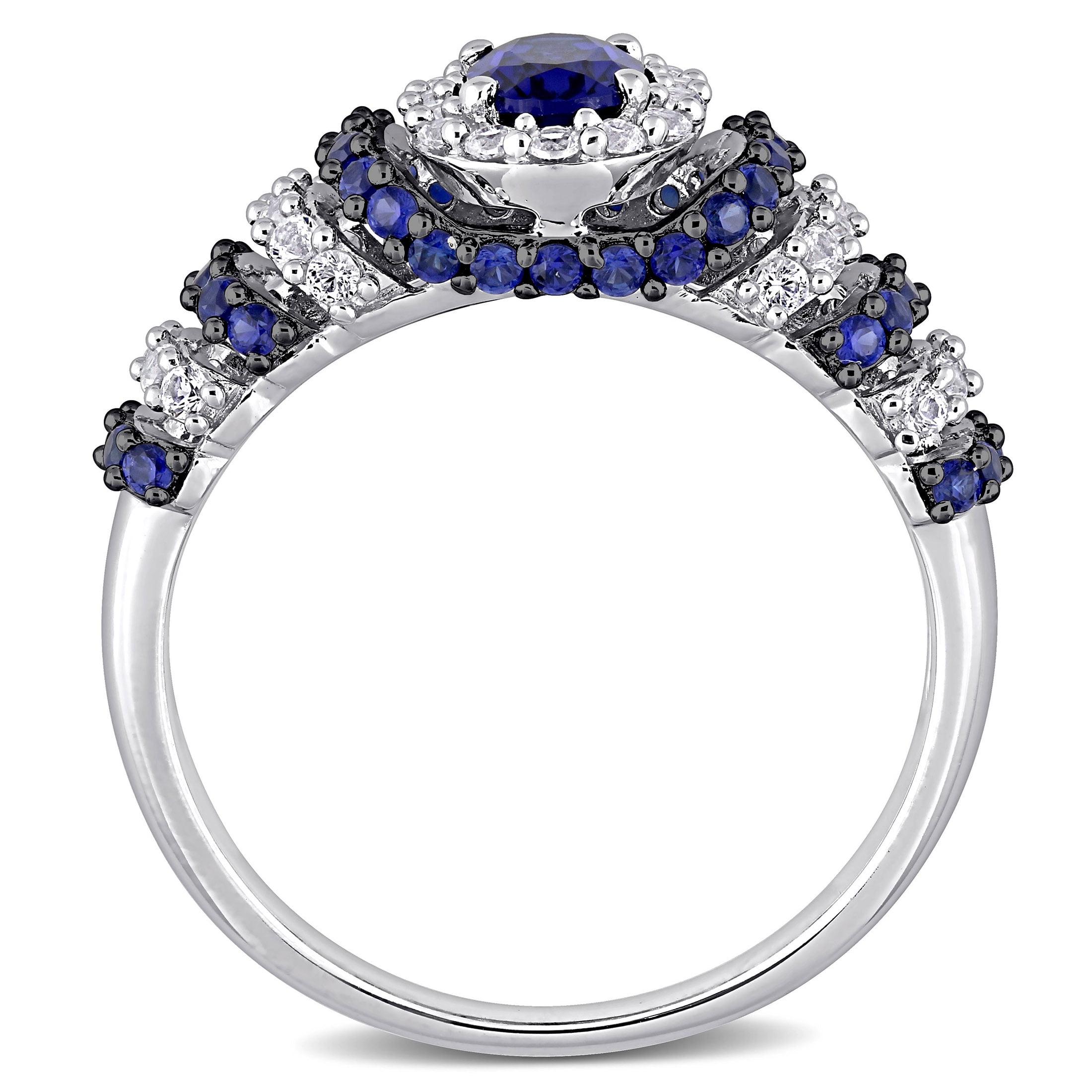 Everly Women's Created Sapphire Sterling Silver Ring