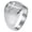 Silver, variant on Stainless Steel Christian Cross Signet Rings for Men Classic Comfort Fit Statement Religious Faith Band Jewelry Black Size 11