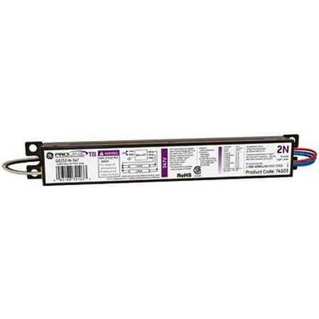 GE Lighting 74103 GE232-N-347 347-Volt ProLine Electronic Fluorescent T8 Standard Instant Start Ballast 2 or 1 F32T8 Lamps