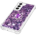 thumbnail image 6 of Phone Case for Samsung Galaxy S23 Plus,Shockproof Clear Quicksand Glitter Flowing Liquid with Bling Diamond Ring Stand,Cute Women Girls Case for Galaxy S23 Plus 6.6'' LS-Purple, 6 of 14