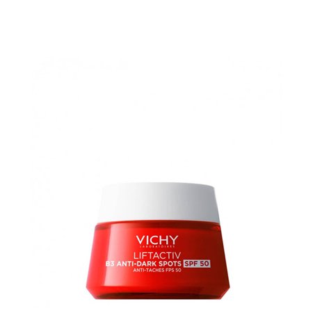 Vichy LiftActiv B3 SPF50 Day Cream is a day cream with sun protection that corrects all types of spots and wrinkles 50ml