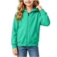 thumbnail image 6 of Ashirexll Girls Hoodies Solid Hooded Long Sleeve Sweatshirt for Big Girls Fall Casual Layer 1-11 Years, 6 of 7